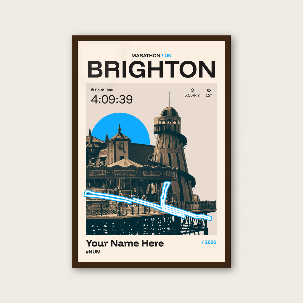 Brighton Marathon Personalised Race Print