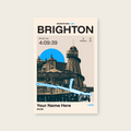 Brighton Marathon Personalised Race Print