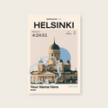 Helsinki City Marathon Personalised Race Print