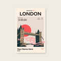 London Marathon Personalised Race Print